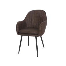 Daniella Dining Chair Brown Leatherette